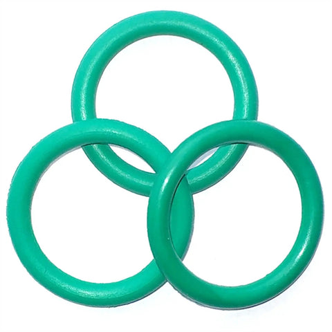 Green FKM Fluorine Rubber O Ring Assortment Kit With 3.5mm Cross Section And 10 To 120mm Outer Diameter Ultra Reliable Seals For Automotive Doors And Windows Pumps Appliances And Industrial Sealing Needs, green O-rings
