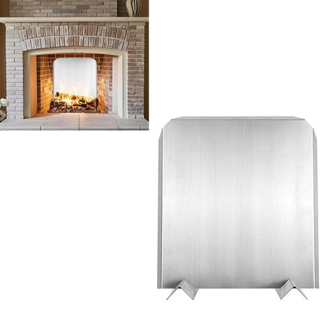 Adjustable Steel Heat Deflectors With Base And Back Panel For Efficient Home Heating In Fireplaces Easy Backplate Installation