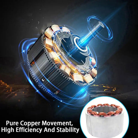 Beefy 3200 RPM 2000W Brushless DC Electric Tricycle Motor With Pure Copper Core And Aluminum Shell Dual Voltage 48V 60V 72V Low Noise Trike Drive For DIY Electric Tricycles And Quadricycles, copper winding cutaway