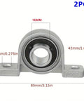 Heavy Duty Self Aligning Zinc Alloy Steel Ball Mounted Pillow Block Insert Bearing Cast Iron Housing High Wear Resistant Chrome Steel Smooth Low Noise For Industrial Machinery Sick Durability Long Life Tight Fit High Load Capacity Built To Last 16mm bore