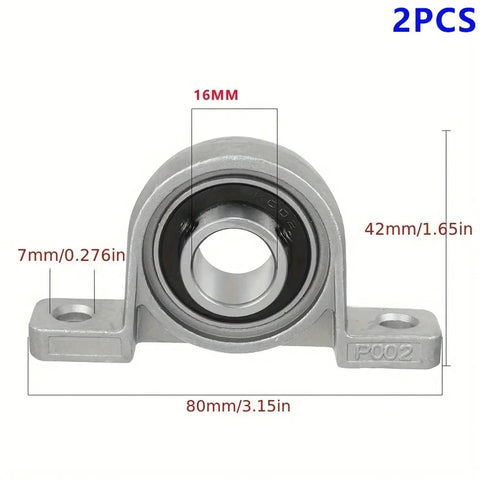 Heavy Duty Self Aligning Zinc Alloy Steel Ball Mounted Pillow Block Insert Bearing Cast Iron Housing High Wear Resistant Chrome Steel Smooth Low Noise For Industrial Machinery Sick Durability Long Life Tight Fit High Load Capacity Built To Last 16mm bore