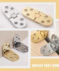 180 Degree Folding Table Hinges Set 4Pcs Zinc Alloy with smooth close and flush fit for craft furniture