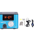 Top Tier 75W Pro Soldering Station With Rapid Heat Up And Precise Temp Control From 200 To 500 Celsius showing digital display and accessories.