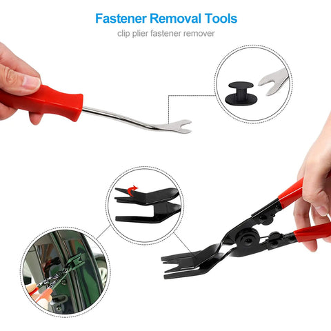 Pro Grade 38 Piece Panel Removal Tool Kit Flexible Non Marring Pry Tools for Automotive, fastener tool, ergonomic handle.