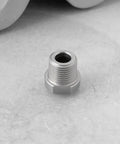 Close-up of Two Pack Pressure Washer Nozzles With One Eighth Inch NPT Thread, Heavy Duty Stainless Steel Spray Nozzles, 25 Degree Pattern, 4000 PSI
