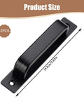 Matte Black 6 Inch Cabinet Handles Set Of 12 With Base Plate Aluminum Alloy Construction Heavy Duty Drawer Pulls