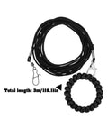 Ultra Lightweight Bird Flight Leash For Parrots Pigeons And Budgies Three Meter Training Rope With Four Pound Ring shown coiled