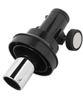 Easy Install 90mm ABS Telescope Focuser Seat Mount For 1.25 Inch Eyepieces, Secure Side Fixing Screws, black ABS material.