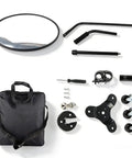 Parts of 12 Inch Under Vehicle Inspection Mirror With Light Adjustable Angle Telescoping Handle Portable Convex Search Mirror With Carry Bag Magnifying Vehicle Security Tool For Checkpoints Borders Schools And Auto Inspections Must Have