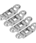 4Pcs Rock Solid Sliding Door Rollers 0.4 Inch Stainless Steel Double Drive Wheel Pulley set with roller wheels for patio door installation.