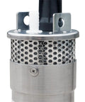 Close-up of 24V DC Submersible Deep Well Water Pump With 4 Inch Stainless Steel Shell, Solar Battery Powered, 230 Ft Lift