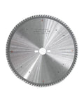 Industrial Grade Top Tier Tungsten Carbide Tct Circular Saw Blade 12 Inch 96 Tooth Polished Chrome Finish on a white background.