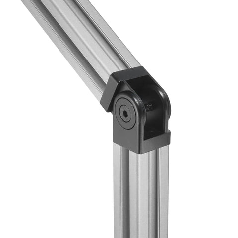 Die Cast Aluminum Pivot Joint 180 Degree Adjustable Flexible Pivot Connector With M8 Screws For 3030 Aluminum Extrusion Profile 8mm Aperture Black Heavy Duty Built To Last For Framing And Robotics on 3030 extrusion at an angled joint
