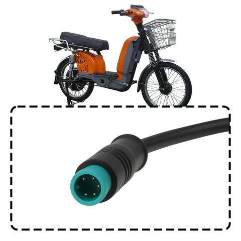 Waterproof M8 Five Pin Ebike Extension Cable Male To Female For Electric Bike Displays Motors Throttles And Lights Universal 6V To 60V Ebike System 29 Cm