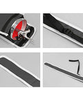Close-up of Single Fencing Sword Storage Bag With Shoulder Sling For Foil Saber And Epee, showing interior and strap details.
