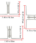 Three stainless steel tools in various sizes, part of a 3 Piece Hydraulic Cylinder Piston Rod Seal U Cup Installation Tool Kit.