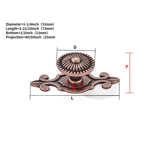 Dimensions of Antique Copper Cabinet Knobs Set Of Four Heavy Duty Mushroom Drawer Knobs With Backplates