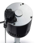 Top view of Pedestal Sump Pump With Top Mounted Float Switch, Handles 3/8 Inch Solids, 1-1/2 Inch FNPT Discharge, 115V Capacitor Motor, Black Finish
