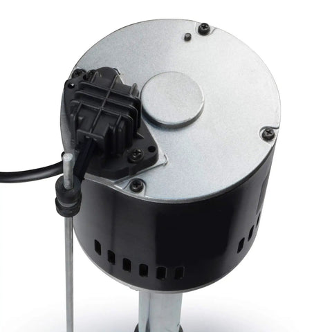 Top view of Pedestal Sump Pump With Top Mounted Float Switch, Handles 3/8 Inch Solids, 1-1/2 Inch FNPT Discharge, 115V Capacitor Motor, Black Finish