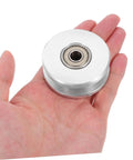 Aluminum Alloy U Groove Pulley Wheel For Gym Cable Systems Double Bearing Beefed-Up Noiseless Roller Compact Fitness Accessory For Weight Lifting Smooth Quiet Performance For Everyday Sessions, aluminum pulley in hand