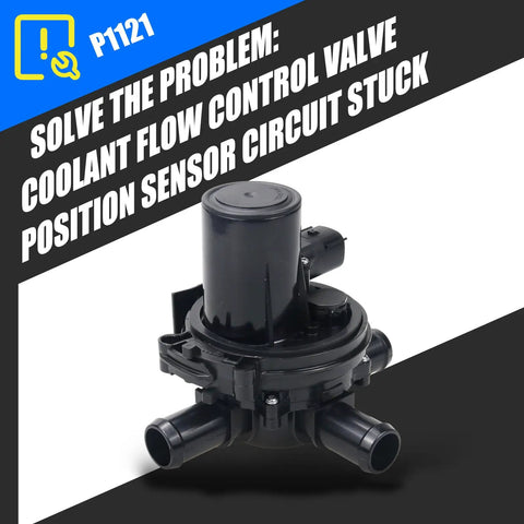Premium Grade Three Way Heater Control Valve For 2013-2024 Ram 1500 3.6L 5.7L shown from the side with three connected hoses.