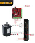 Wiring diagram of 110V Servo Motor Kit With 17 Bit Absolute Encoder And T3DL V30A Driver For Beefy Torque CNC Robotics Plug N Play Industrial Automation.