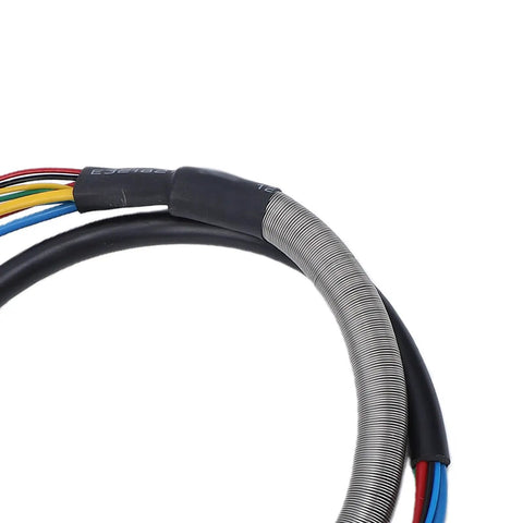 Electric Scooter Motor Wire Harness for G30 Replacement Cable PVC Rubber Power Connector close-up, showing colored wires and connectors.