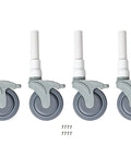 5 Inch Locking Shower Chair Casters Set Of Four Replacement Wheels For Rolling And Commode Chairs Designed For DL1 RL1 RCL1 Models