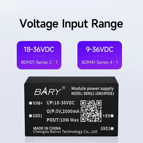 Straight Up Reliable Dc Dc Isolated Power Supply Module With Universal 9 To 36 Volt Input And 5 12 24 Volt Output For Heavy Duty Industrial And Smart Garage Builds Featuring Smooth Operator Compact Dip Layout, showing voltage input range