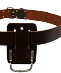 Premium Leather Hammer Holder And Tool Loop Holster For Three Inch Belts Heavy Duty Steel Cradle Keeps Your Hammer Secure Axe Sheath