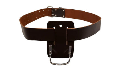 Premium Leather Hammer Holder And Tool Loop Holster For Three Inch Belts Heavy Duty Steel Cradle Keeps Your Hammer Secure Axe Sheath