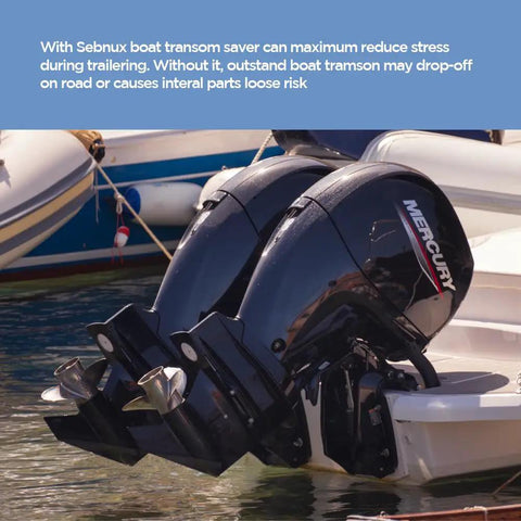 Adjustable Shock Absorbing Boat Transom Saver With Composite Head For Engine Protection Secure Roller And Trailer Mounts Built Tough Aluminum Construction Reducing Transom Stress And Safely Cradling Your Motor
