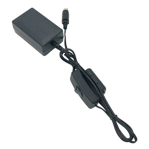 Worldwide 24W AC Adapter 24V 1A Switching-Mode Power Supply With Cord 3-Pin Connector 100-240V Input Easy Plug And Play Model 6A-241DN24 Compatible