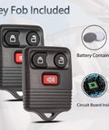Replacement Ford Key Fob With Keyless Entry For F150 F250 F350 Explorer Expedition 1998 2016 Ranger Escape Edge E150 Freestar Lincoln Navigator Mazda 3 Button Remote CWTWB1U345 showing buttons and features
