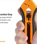 Hand holding 2 Pack Pruning Shears Six And A Half Inch Gardening Scissors With Sharp Stainless Steel Blades And Comfort Grip