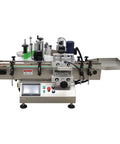 Automatic Round Bottle Labeling Machine Smooth Operator Belt Conveyor Applicator for precise label application on round bottles.