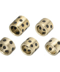 5 Pack Sleeve Bearings 13mm ID 19mm OD Wrapped Oilless Brass Graphite Bushings