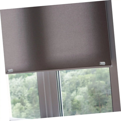 Badass Hurricane Shutter Hardware Plus Window Shutter Stopper Kit Featuring Heavy Duty Roller Blind Replacement Bumpers For Sweet Diy Patching Jobs Now shown on a window with light gray buffer stop.