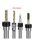 Tough As Nails Collet Straight Shank Milling Extension Rod for CNC lathes, showing multiple adapters without cutters.