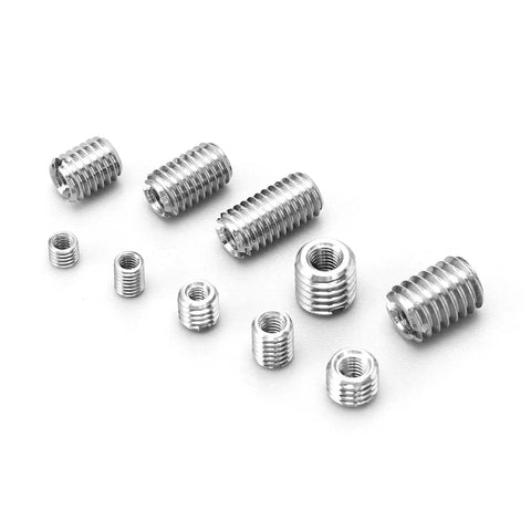 55 Piece Metric Threaded Insert Kit With Thread Reducer Nuts For Metal Repair And Mechanical Assembly M2 M2.5 M3 Stainless Steel Fastener Set