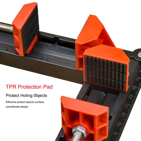 Pro Level Adjustable Corner Clamps For Woodworking Projects, Multi Angle Right Angle Grip Set With Steady Hold For Bookshelves Cabinets And Framing, Slick Black Build That Makes Your Diy Jobs No Sweat
