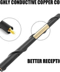 7 Inch Short Antenna For Ford F150 F-150 2009-2026 Super Duty, AM FM Reception Upgrade with conductive copper core