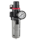 Pro Grade All In One Air Filter Regulator Combo With Gauge And Semi Auto Drain, One Quarter Inch NPT, Model BFR2000-C