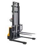 Fully Powered Electric Walkie Stacker With Adjustable Straddle Legs for pallet handling in warehouse