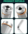 Magnetic Oil Drain Plug Kit M14x1.5 For Cars And Bikes Makes Changing Fluid Easy Without Drilling Messy Holes In Your Pan For A Clean Swap And Better Engine Health. Stainless steel plug with copper washer and wrench