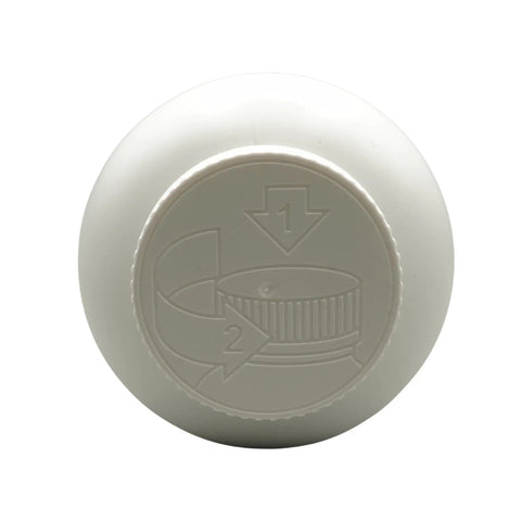 Top view of Drain Cleaner 2 lb Three Pack That Zaps Grease Hair Soap Scum And Bath Oils With Hot Water Activation cap