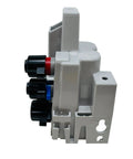 Side view of 100W+ Water Flow Meter ERT Communication Module ERW-1300-403 with built-in telemetry and connectors made in USA.