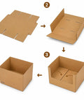 Assembly steps for 12 By 8 By 10 Inches Corrugated Cardboard Shipping Boxes 30 Pack For Packing Mailing Storage And Moving Needs Home And Business