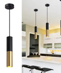 Get These Cool Black And Gold Modern Pendant Lights With Adjustable Cords Cylinder Design Perfect For Kitchen Island Dining Bedroom Living Room Vibes