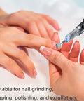 Using 100 Pcs 240 Grit White Sanding Bands For Nail Drill Bit 0.31 In Diameter Extreme Fine Grit Sanding Belts on nails